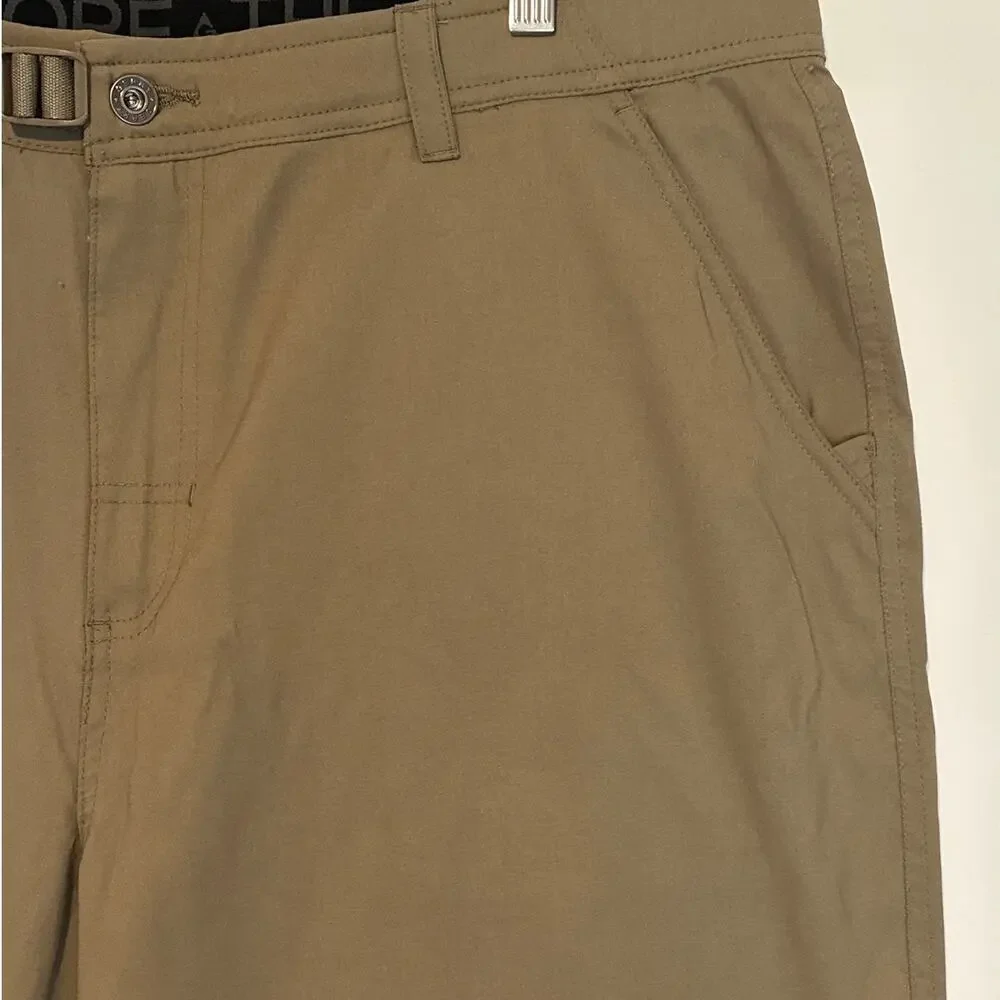 Gerry Venture Shorts Men's Brown Tan Khaki Sz 38 Adjustable Waist Casual Stretch